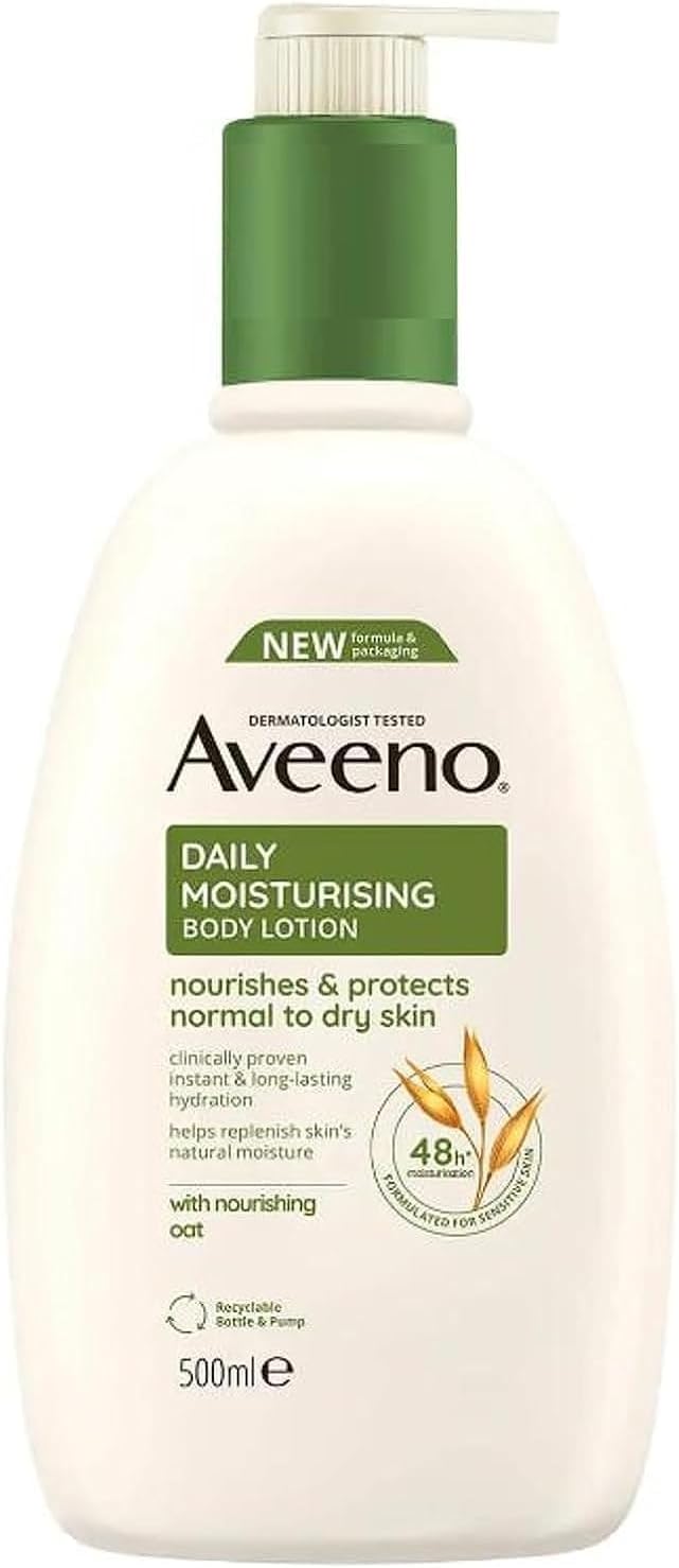 Aveeno Daily Moisturising Body Lotion 500 ml pump bottle for sensitive skin