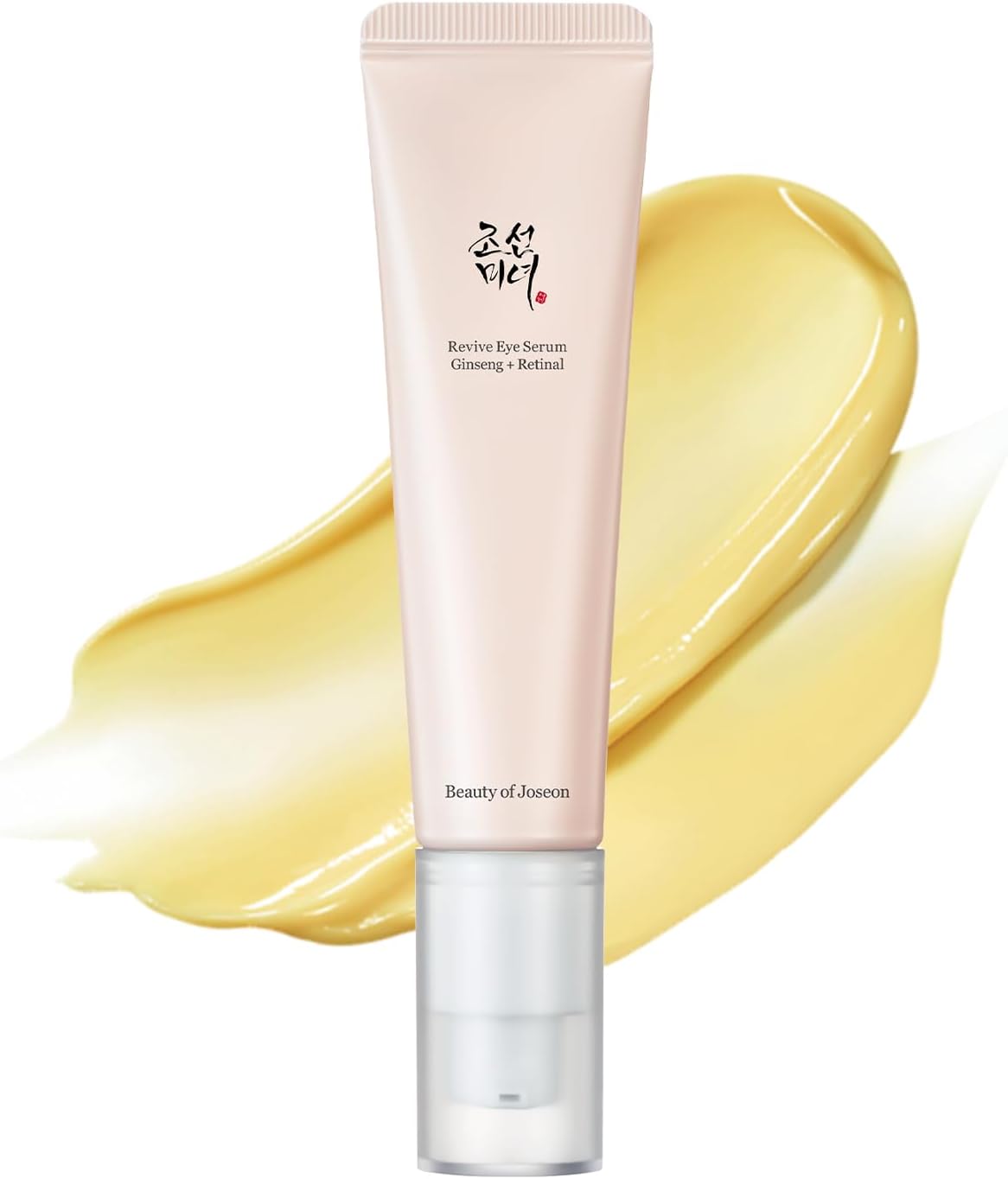 Beauty of Joseon Revive Eye Serum Ginseng plus Retinal in a pink airless pump tube, 30ml