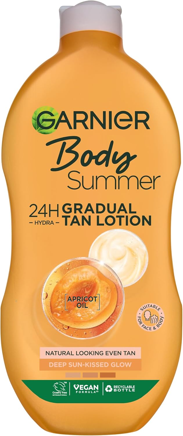 Garnier Summer Body Gradual Tan Moisturiser Deep 400ml bottle