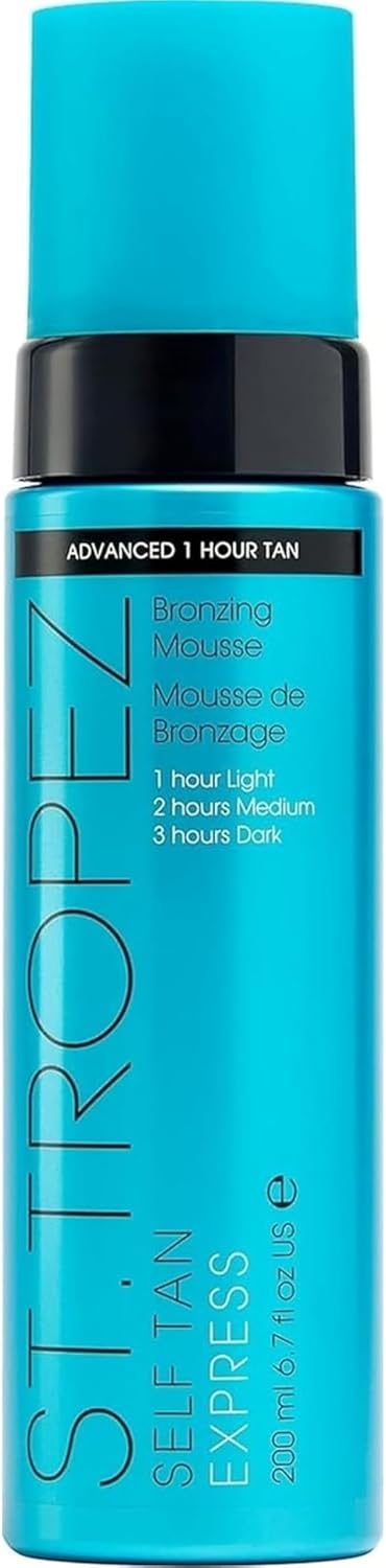 St.Tropez Self Tan Express Mousse 200ml bottle, fast acting fake tan