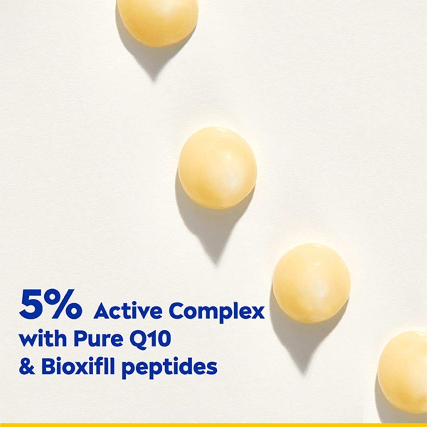 NIVEA Q10 serum 5% Active Complex with Pure Q10 and Bioxifill peptides ingredient highlight