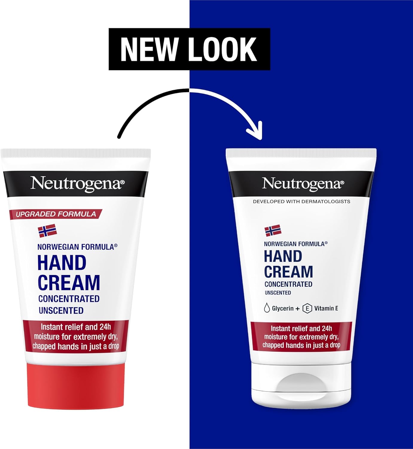 Detail view of the Neutrogena Norwegian Formula tube