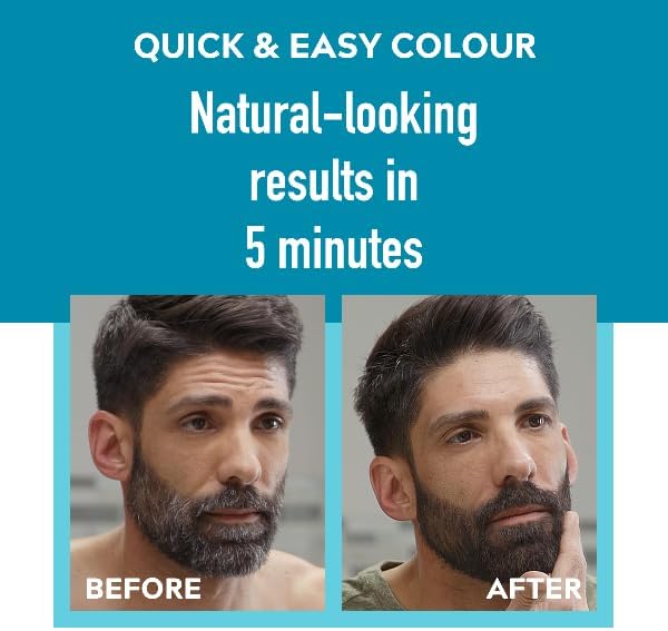 Just For Men M35 Medium Brown beard dye box with applicator brush