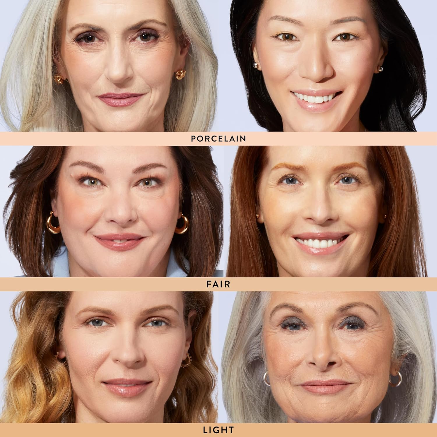 Close-up of the marbled baked powder surface showing the swirled colour-correcting tones