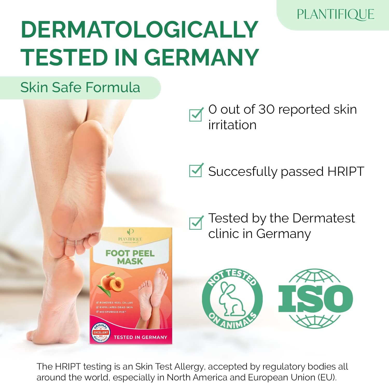 Close-up of dry, hard skin on a heel of the kind a foot peel mask targets