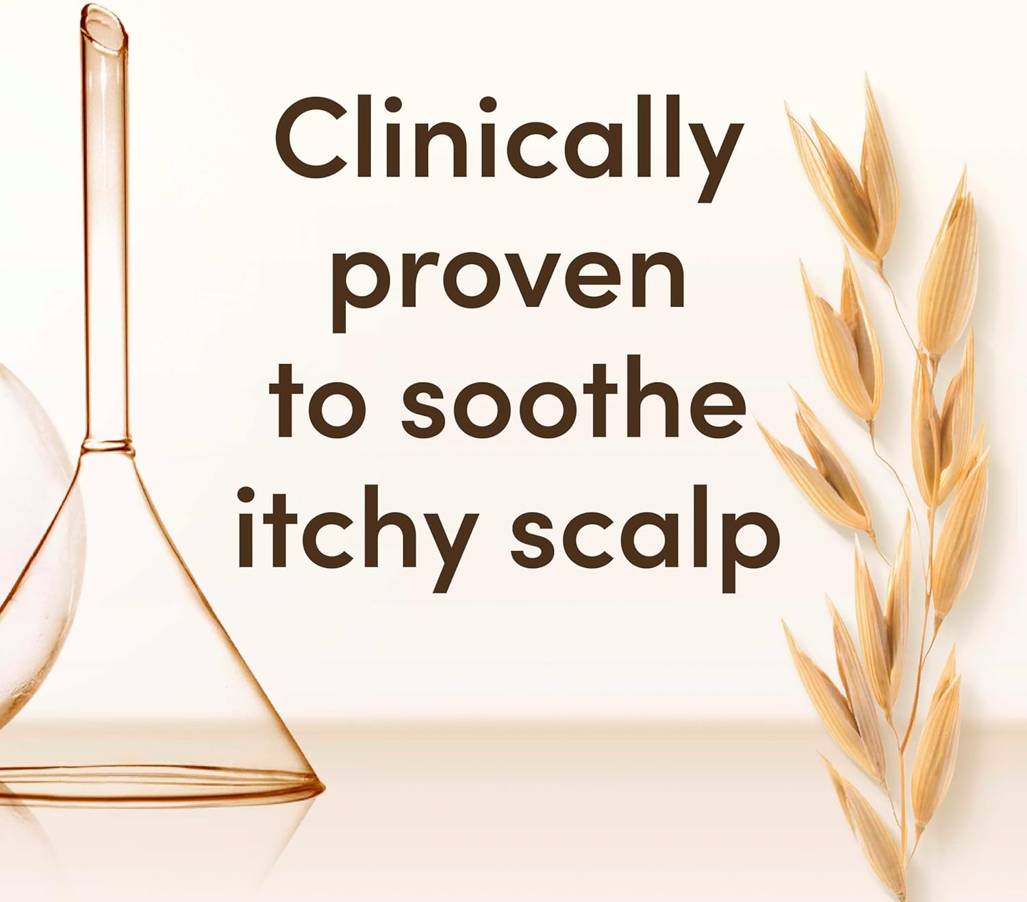 Shampoo texture on hand showing the thick, pale amber consistency