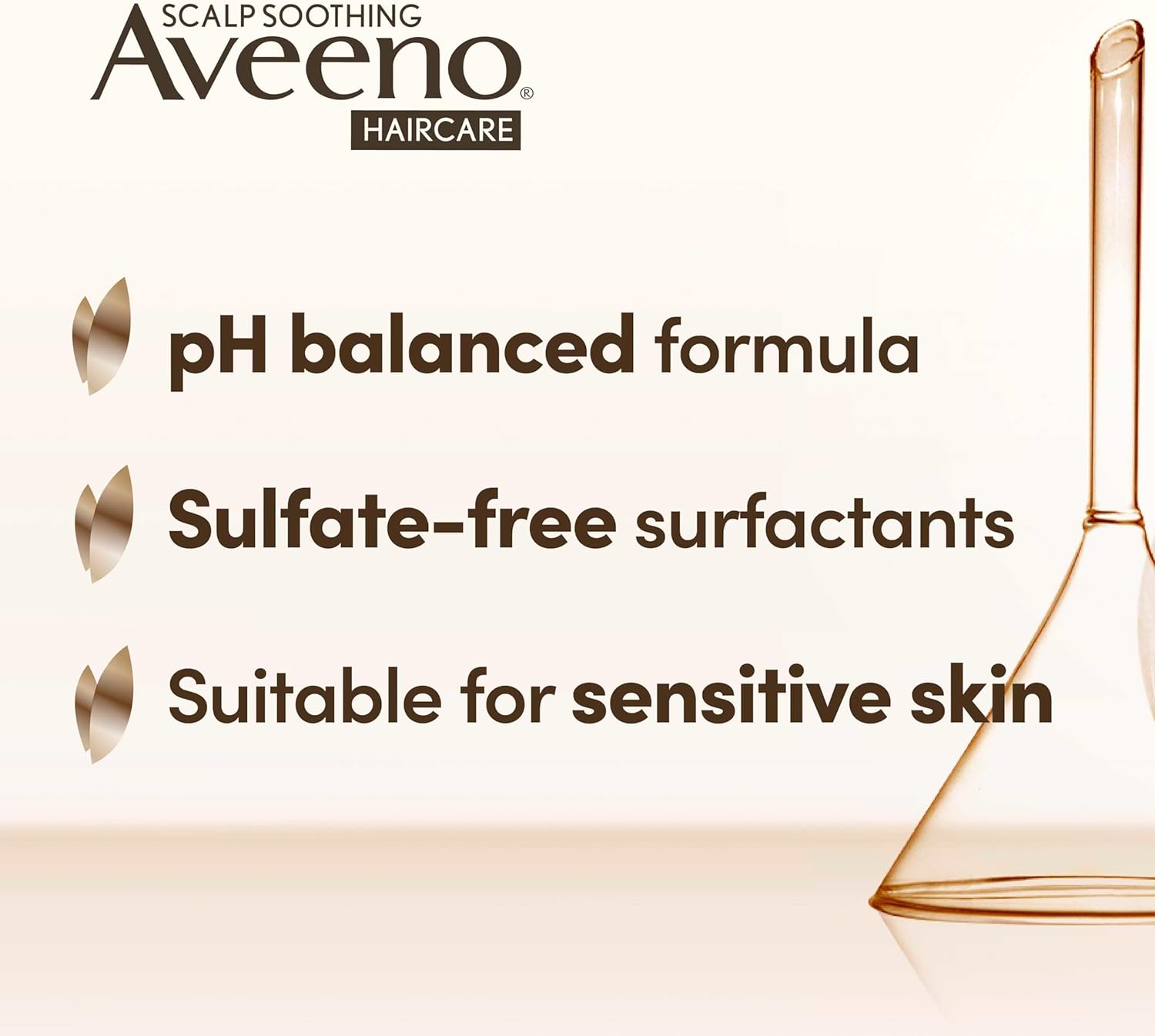 Shampoo bottle packaging detail and branding