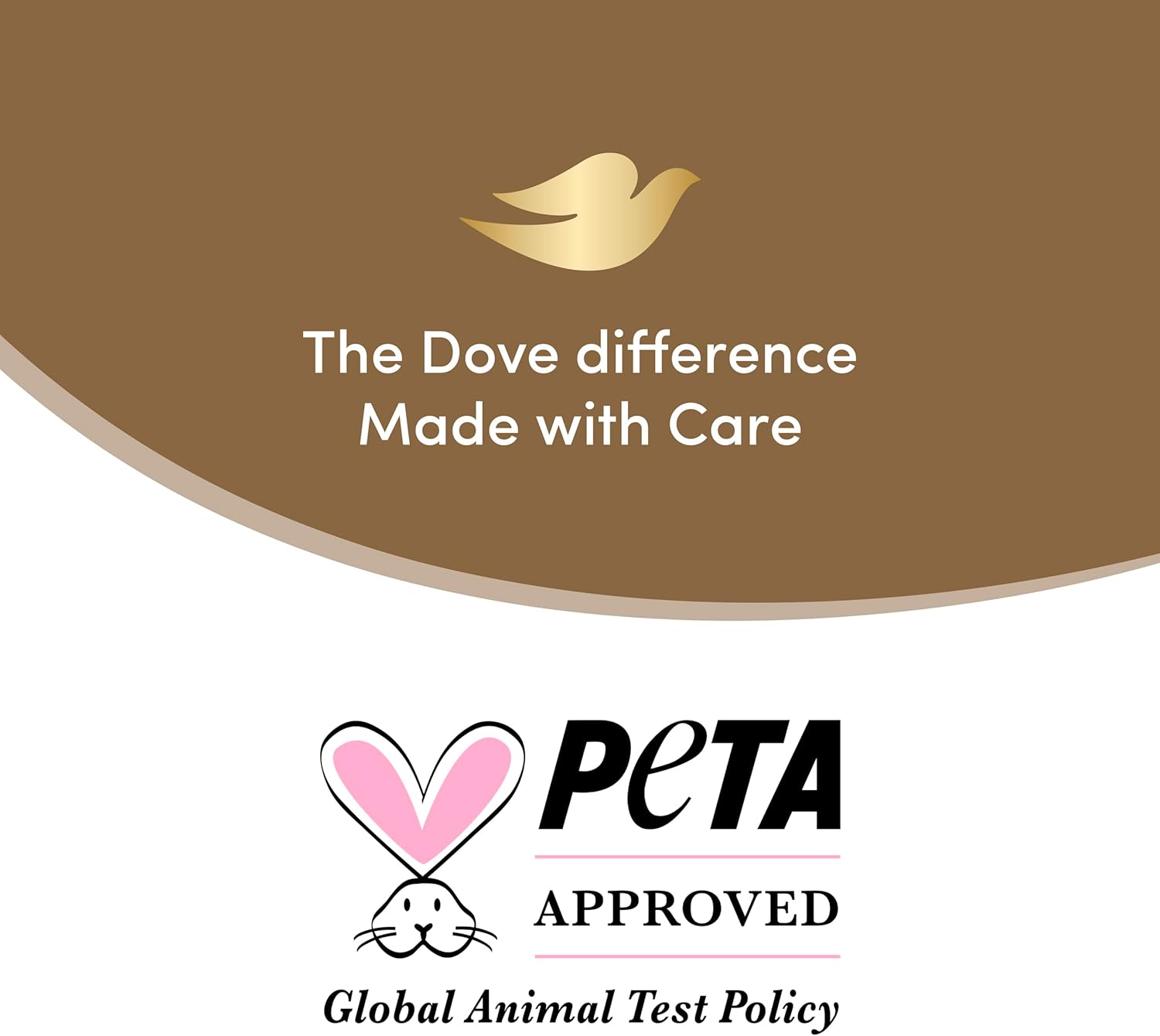 PETA Approved cruelty-free certification badge for Dove Summer Revived