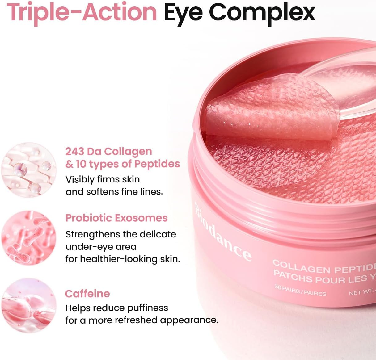 BIODANCE eye patches in everyday use context on a bathroom counter