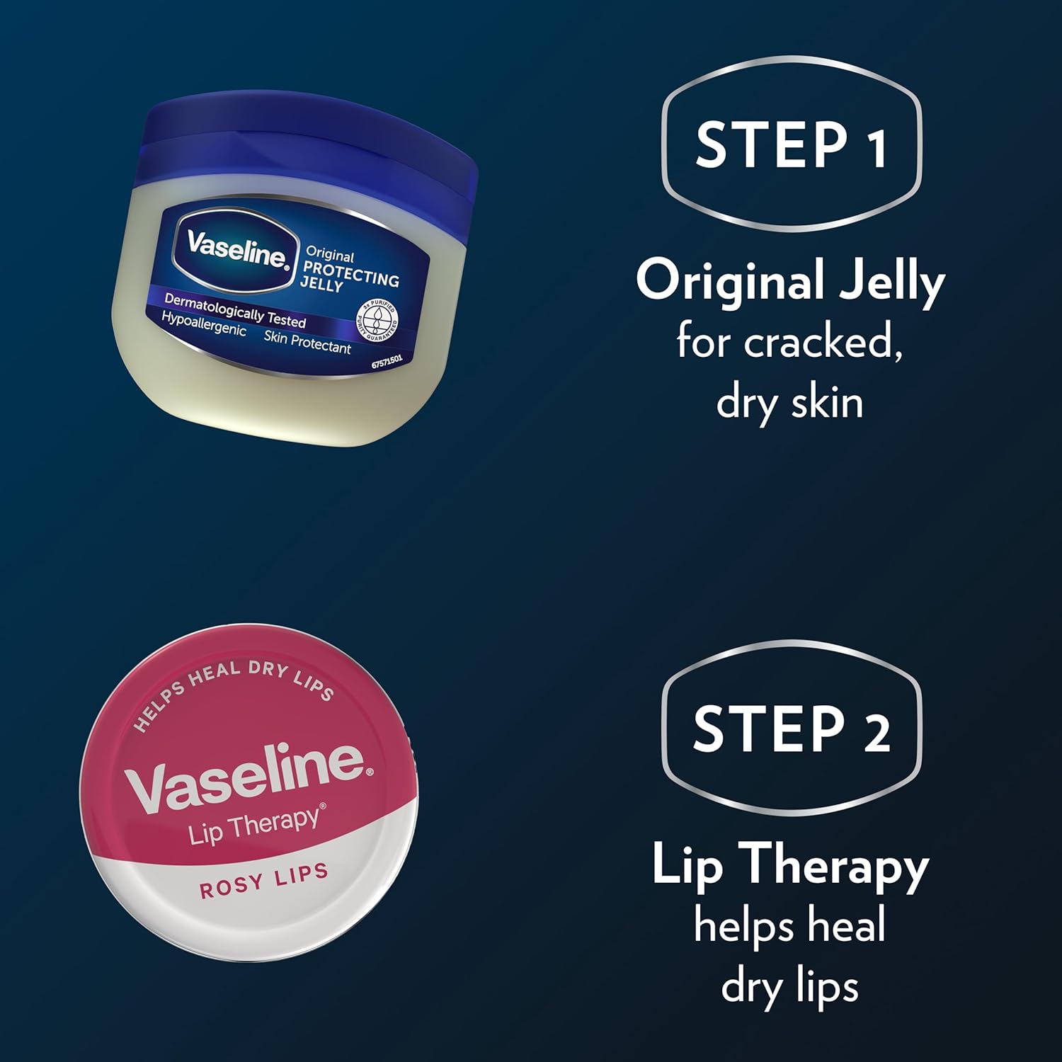 Vaseline Original tub photographed in an everyday on-the-go setting