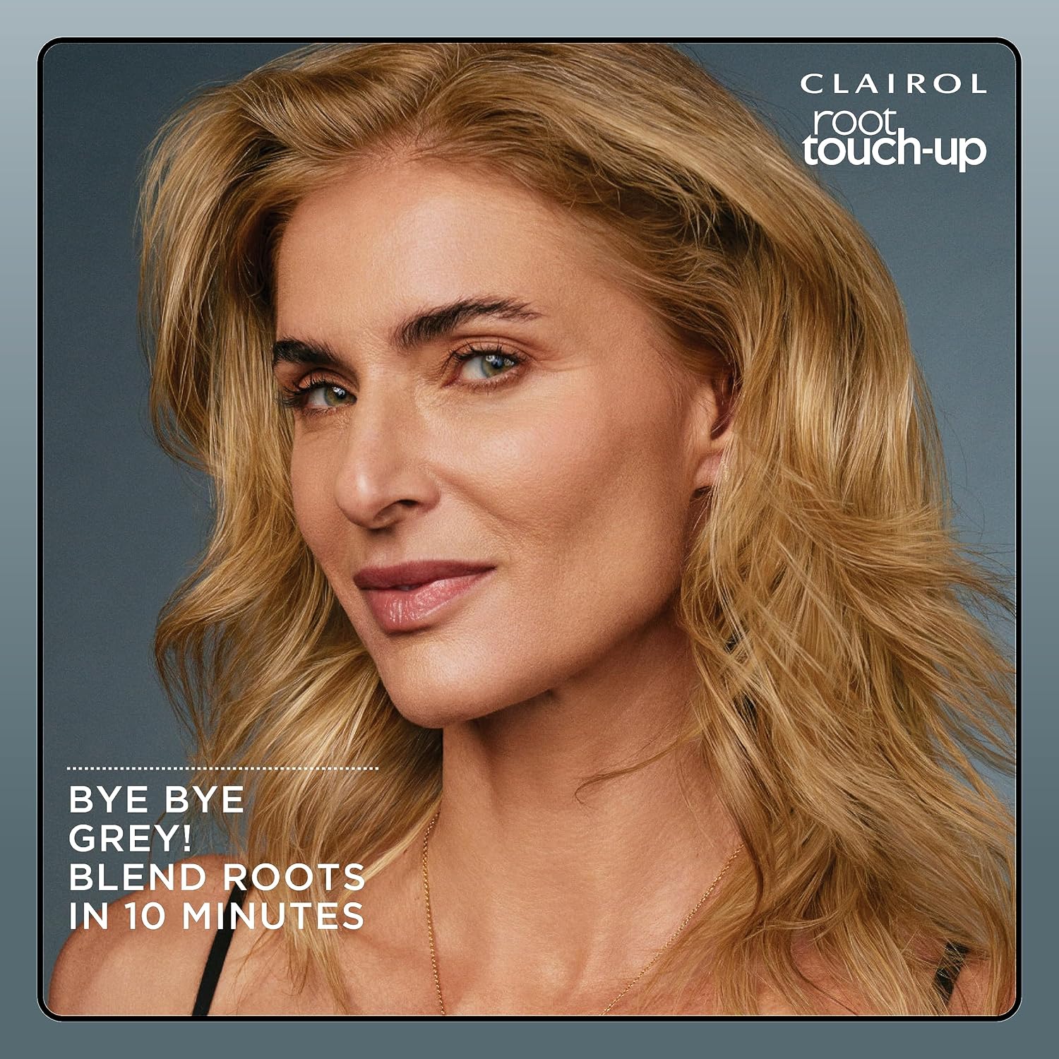 Infographic-style view of Clairol Root Touch-Up product information and benefits