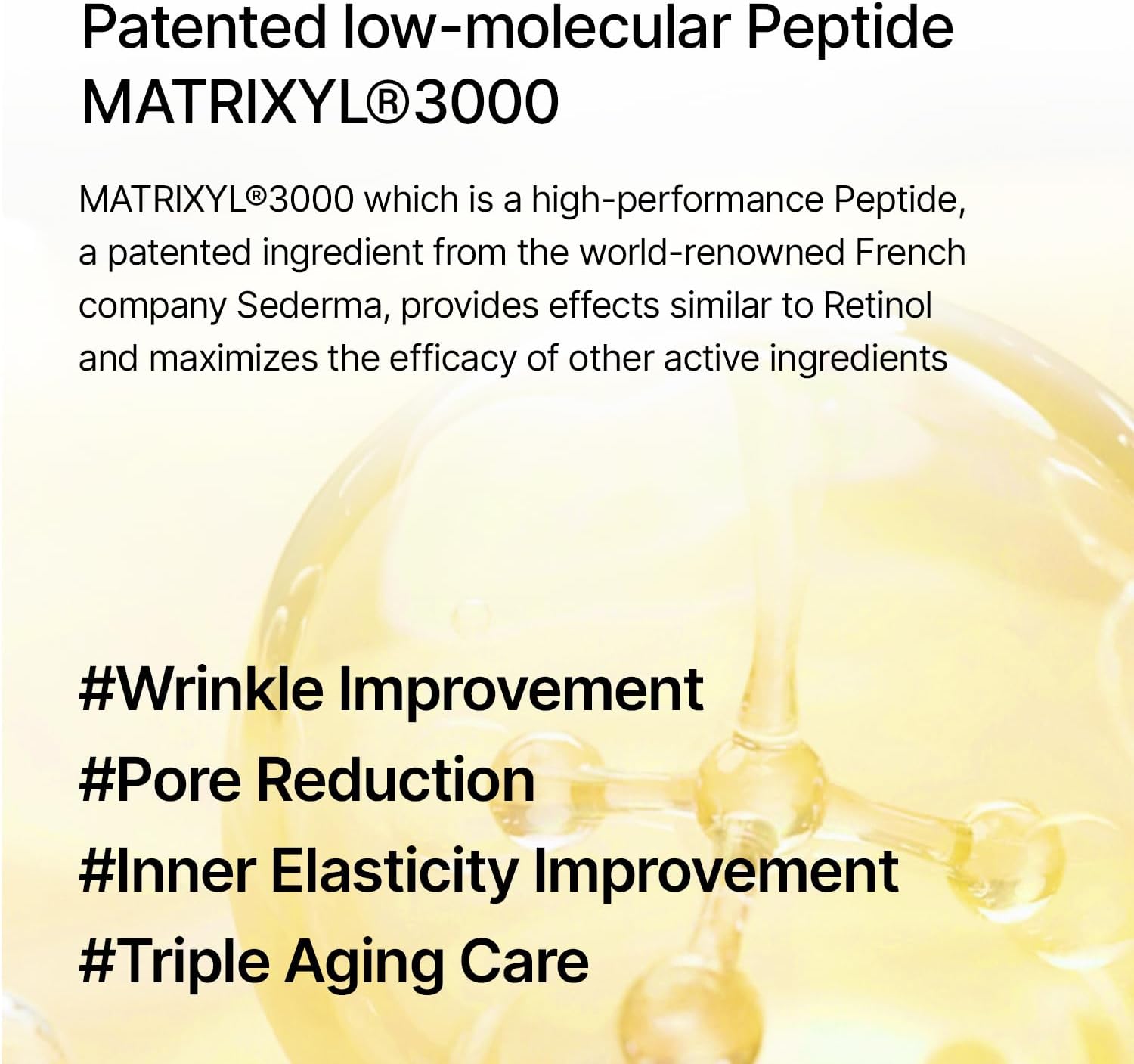 Infographic summarising how to use the Celimax retinal serum