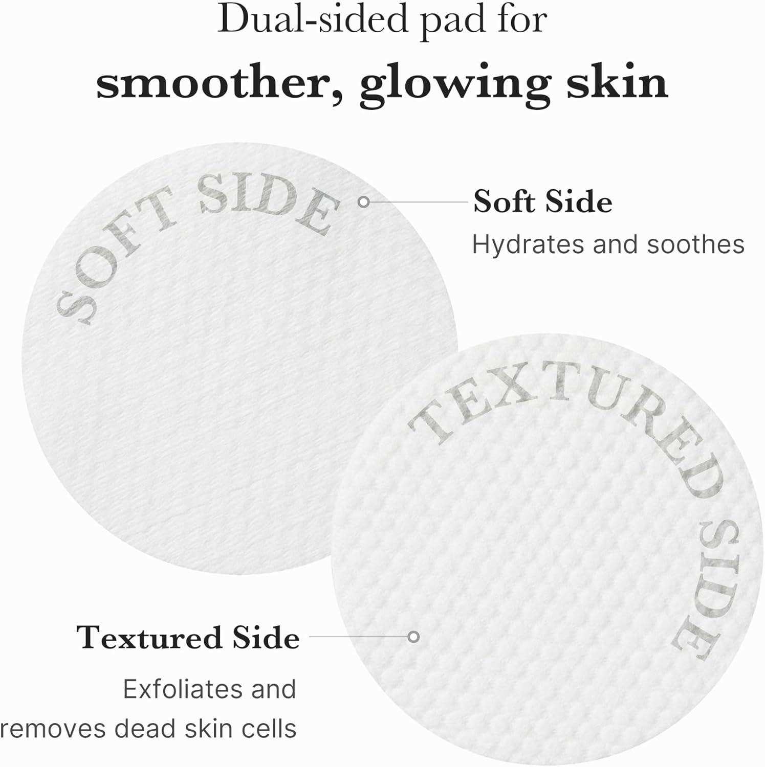 Medicube Zero Pore Pads dual-textured pad showing the embossed exfoliating side and smooth toning side